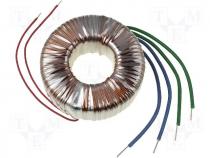 Toroidal mains transformer, 150W, 230/2x14V