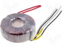 Toroidal mains transformer, 150W, 230/2x24V