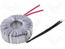 Toroidal mains transformer, 200W, 230/24V