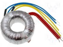 Toroidal mains transformer, 20W, 230/2x24V