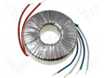 Toroidal mains transformer, 2500W, 230/2x55V