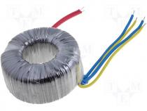 Toroidal mains transformer, 300W, 230/2x17V