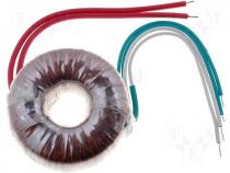 Toroidal mains transformer, 35W, 230/2x17V