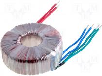 Toroidal mains transformer, 450W, 230/2x24V