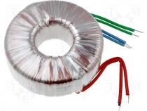 Toroidal mains transformer, 450W, 230/2x40V