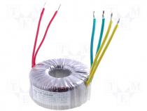 Toroidal mains transformer, 600W, 230/2x17V