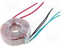 Toroidal mains transformer, 80W, 230/2x24V