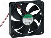 Fan 120x120x25 ball DC24V 183,8m3/h 44,5dBA