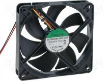 Fan 120x120x25 ball DC24V signal wire F