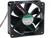 Fan 120x120x38 ball DC24V signal wire R type