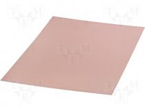 Copper clad epoxy board 457x610x1,5mm single sided