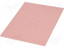 Copper clad epoxy board 75x100x1,5mm single sided