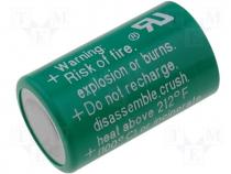 Lithium battery 3V 950mAh dia 14x25mm Varta