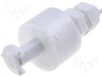 Liquid level sensor, 10VA 200VDC vertical mounting