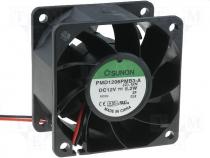 Fan 60x60x38 ball bearing DC12V 70,51m3/h 47,0dBA