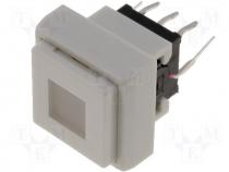 PB6135FBL-13 - Switch microswitch monostable DC load:0.1A/30V LED THT