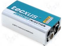 Alkaline battery 9V 6F22 Tecxus