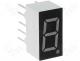 Display LED single 7-segment 9mm green 11mcd anode