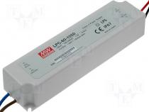 LPC-60-1050 - Pwr sup.unit for LEDs pulse 50.4W Outputs 1 Usupp 90&oSlash;264VAC
