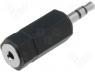 Adapter plug 3.5mm Jack stereo - socket 2.5mm stereo