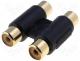 Adaptor Phono socket - Phono socket double gold plated