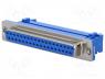 Connector D Sub female PIN 37 IDC for ribbon cable crimped