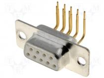 Connector D-Sub - Connector D Sub female PIN 9 THT