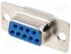 DSC-109 - Connector D Sub female PIN 9 soldered on cable gold flash 5A