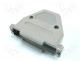 Shell for D Sub connectors straight UNC4 40 Locking screws