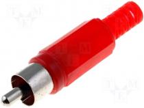 CC-006R - Phono plug red hood