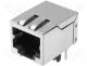 RJ45-TRAFO - Connector RJ45 socket PIN 8 THT Pin layout 8p8c