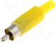 CC-006Y - Phono plug yellow hood