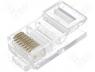 RJ45W - Connector RJ45 plug PIN 8 IDC crimped on cable