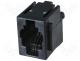 RJ9GP-AMP - Connector RJ9 socket PIN 4 straight with panel stop blockade