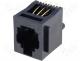 Rj Connector - Connector RJ12 socket PIN 6 Contacts phosphor bronze THT