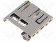 Card Connector - Connector for cards Micro SD with ejector SMD Rcont max 40mΩ