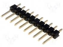  - Pin header pin strips male PIN 10 straight 2.54mm THT 1x10