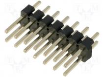 Pinhead - Pin header pin strips male PIN 14 straight 2.54mm THT 2x7