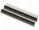 Pin header pin strips male PIN 40 straight double deck THT