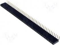 Pinhead - Socket pin strips female PIN 40 angled 2.54mm THT 1x40 3A