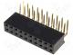 ZL263-20DG - Socket pin strips female PIN 20 angled 2.54mm THT 2x10 3A