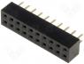 Pinhead - Socket pin strips female PIN 20 straight 2mm THT 2x10