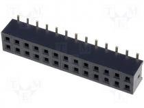 ZL266-26DG - Socket pin strips female PIN 26 straight 2mm SMD 2x13