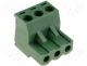 Terminal Blocks - Pluggable terminal block plug female straight 5mm ways 3