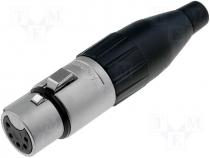 Plug XLR professional female 5pin