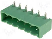 Terminal Blocks - Pluggable terminal block socket male angled 5.08mm THT 15A