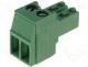 TBW-3.5-AMP-2P - Pluggable terminal block plug female 3.5mm screw terminals