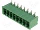 Terminal Blocks - Pluggable terminal block socket male angled 3.5mm THT ways 8