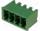 Pluggable terminal block socket male straight 3.5mm THT 11A