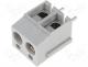 Terminal block angled 2.5mm2 THT screw terminals ways 2 16A